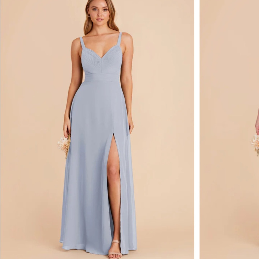 Birdy Grey Dusty Blue Chiffon Deborah Dress